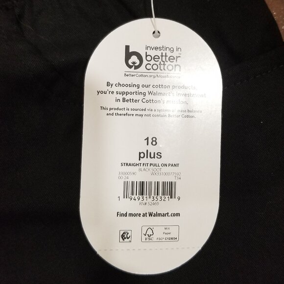 Girls' Wonder Nation School Uniform Pants, Size 18 Plus, NWT - Picture 7 of 12